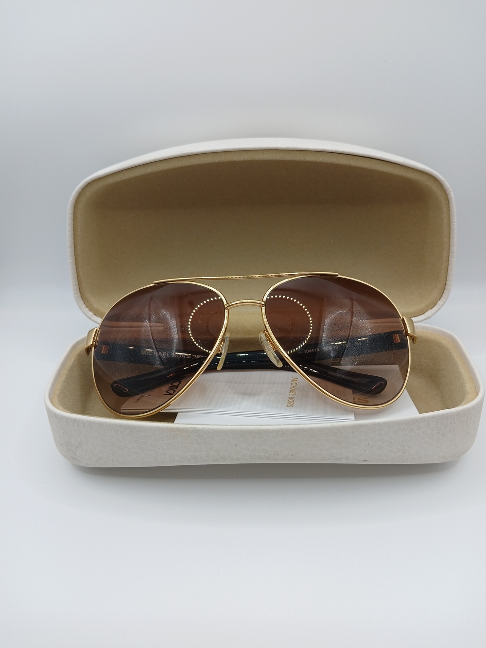 Michael Kors Astrid III 5015 104413  Gold Brown Havana Gradient Sunglasses/USED - Picture 5 of 6